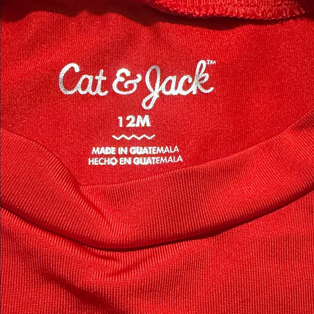 Cat & Jack Red Rash Guard - Picture 2 of 2